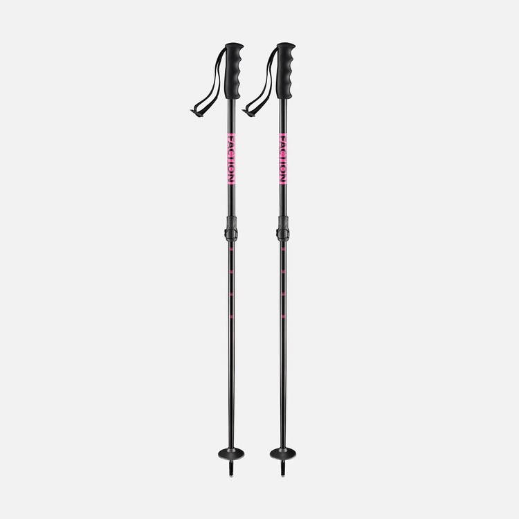 Faction Prodigy Jr Ski Poles Black - FULLSEND SKI AND OUTDOOR