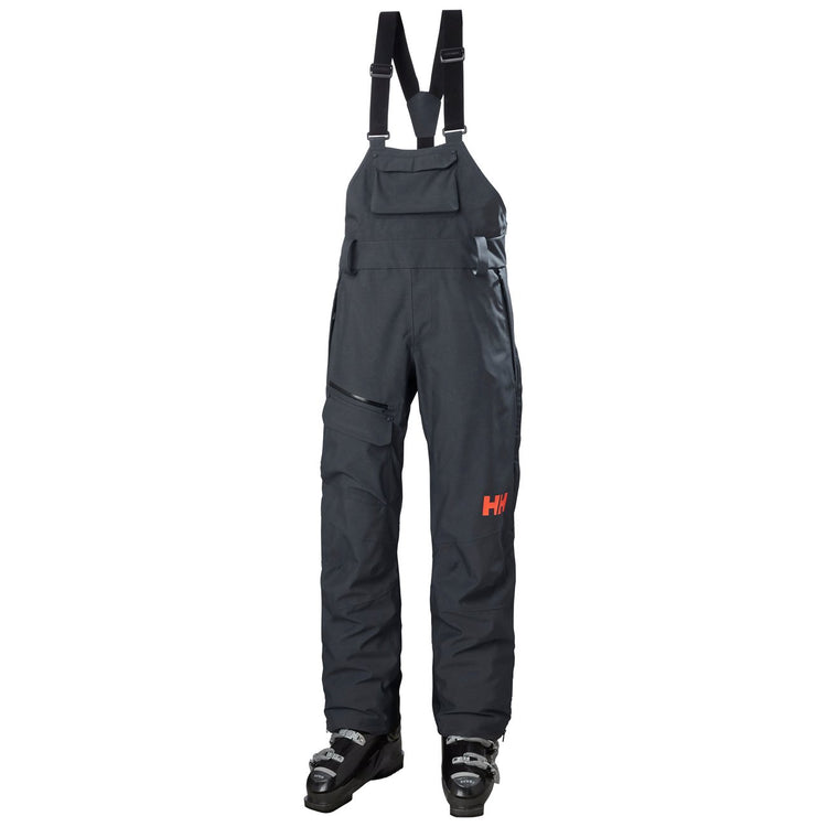 Helly Hansen W Powderqueen Bib Pant Slate 2022 - FULLSEND SKI AND OUTDOOR