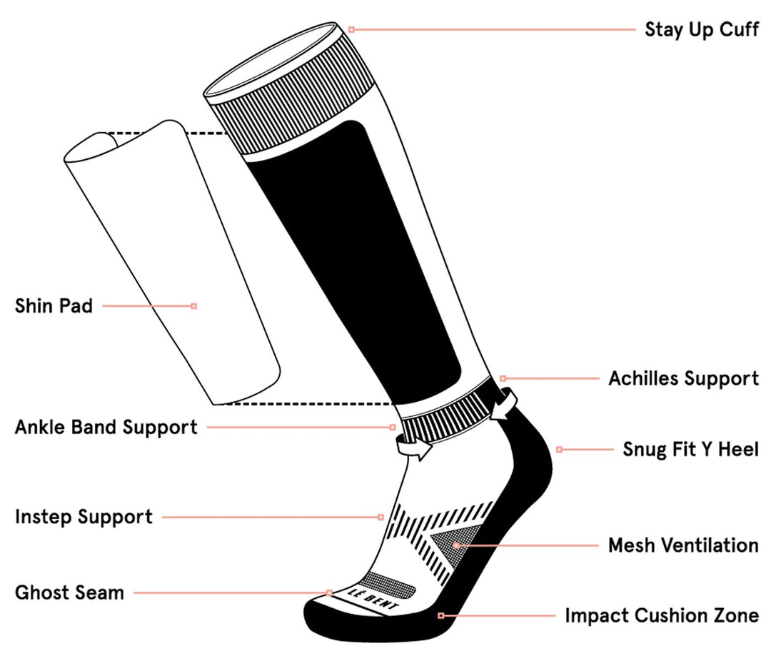 Le Bent Core Light Cushion Snow Sock - FULLSEND SKI AND OUTDOOR