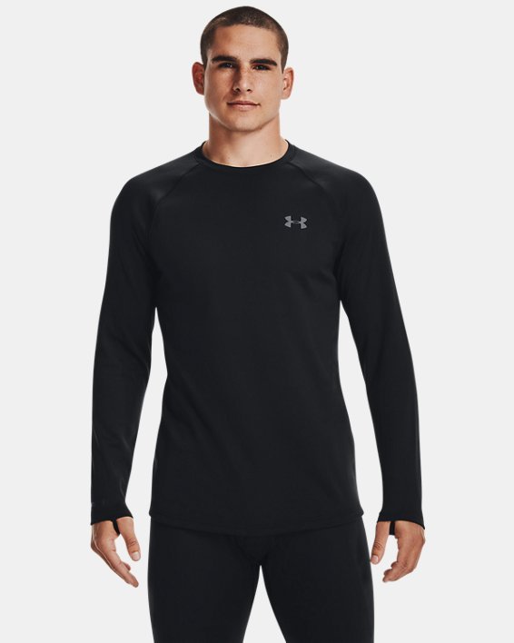 Under Armour Men's ColdGear Base 4.0 Crew Black - FULLSEND SKI AND OUTDOOR