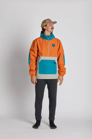 Airblaster Breakwinder Packable Pullover Oxide/Teal - FULLSEND SKI AND OUTDOOR