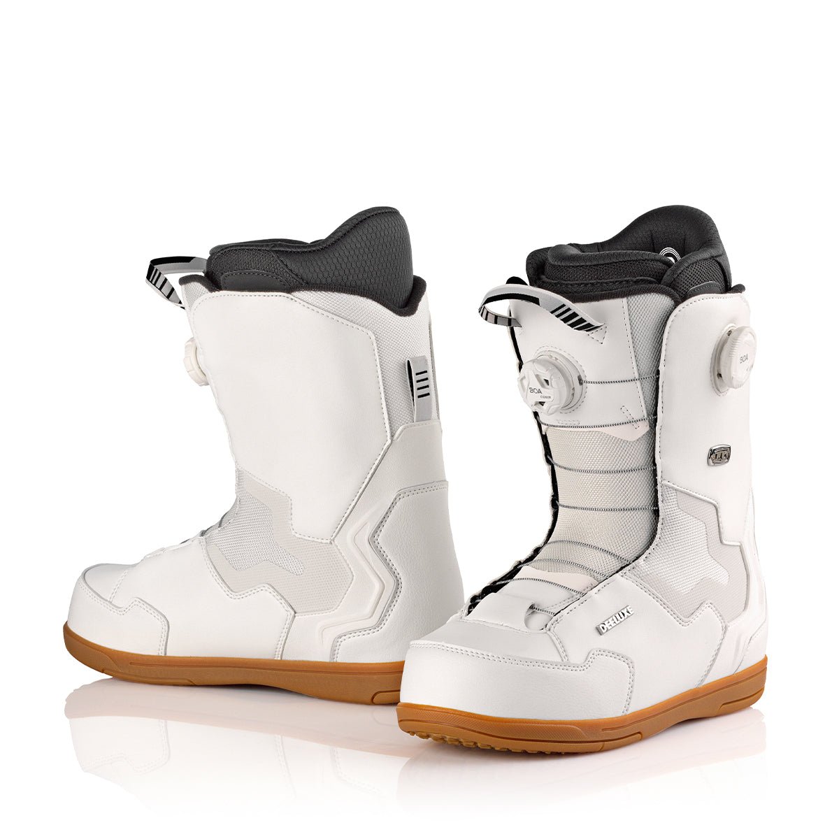 Deeluxe ID Dual Boa White Snowboard Boots 2024