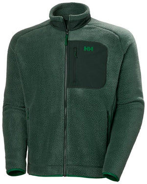 Helly Hansen Panorama Pile Fleece Block Jacket Darkest Spruce - FULLSEND SKI AND OUTDOOR