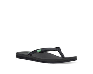 Sanuk Yoga Joy Flip Flops Black - FULLSEND SKI AND OUTDOOR