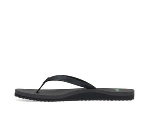 Sanuk Yoga Joy Flip Flops Black - FULLSEND SKI AND OUTDOOR